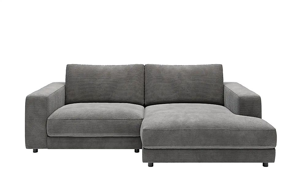 Jette Home Ecksofa in Cord Sila ¦ grau ¦ Maße (cm): B: 250 H: 85 T: 170 Pol günstig online kaufen