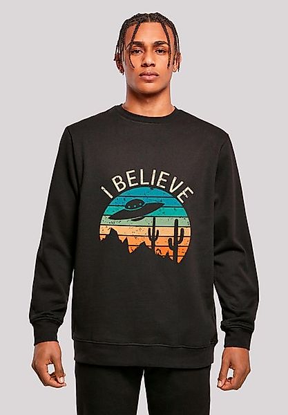 F4NT4STIC Sweatshirt I Believe UFO Alien Sunset Premium Qualität günstig online kaufen