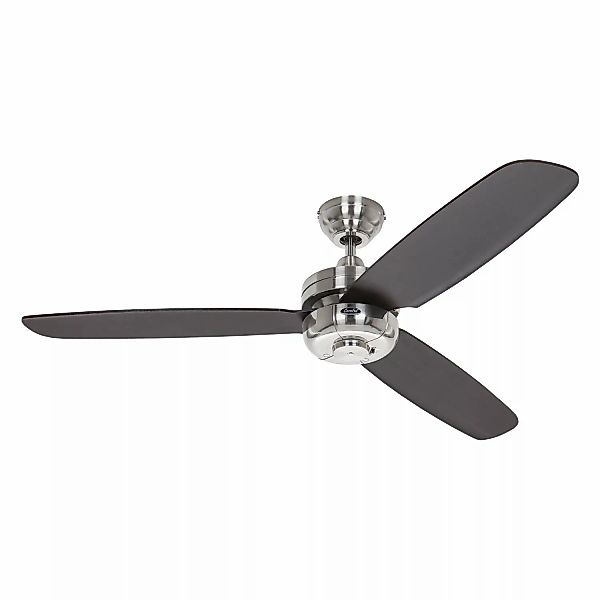 CASAFAN Deckenventilator mit Fernbedienung Night Flight 132 cm Chrom Gebürs günstig online kaufen