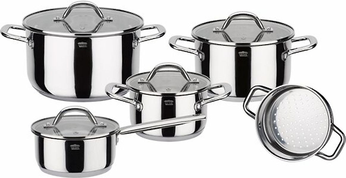 GSW Topf-Set »Meran« Edelstahl 18/8 Set, je 1 Kochtopf 16/20/24 cm, 1 Stiel günstig online kaufen