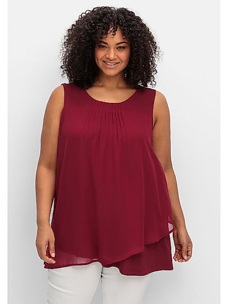Sheego Longtop Große Größen mit Chiffon günstig online kaufen