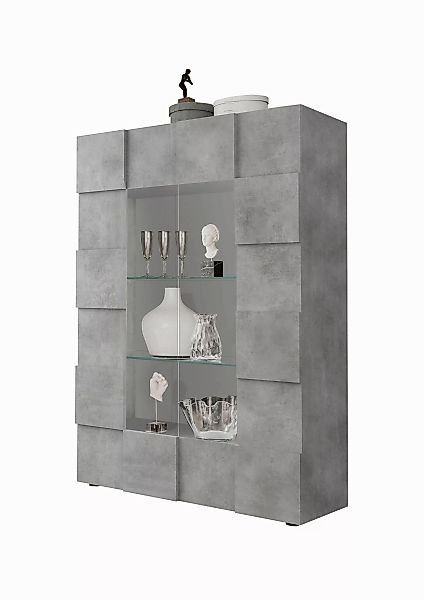 INOSIGN Vitrine "Dama Höhe 166 cm, Breite 121 cm, Stauraumvitrine mit 2 Tür günstig online kaufen