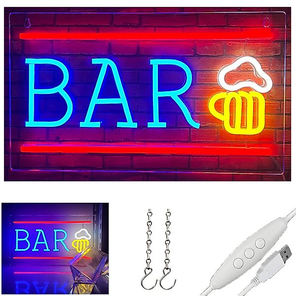 MUPOO LED Dekolicht LED-Neonschild Bar Dimmbar günstig online kaufen