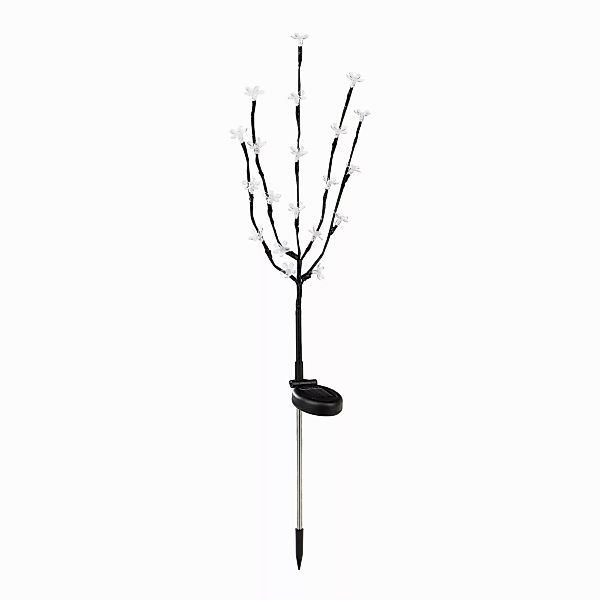 Spetebo Gartenstecker LED Solar Kirschblüten Stecker günstig online kaufen