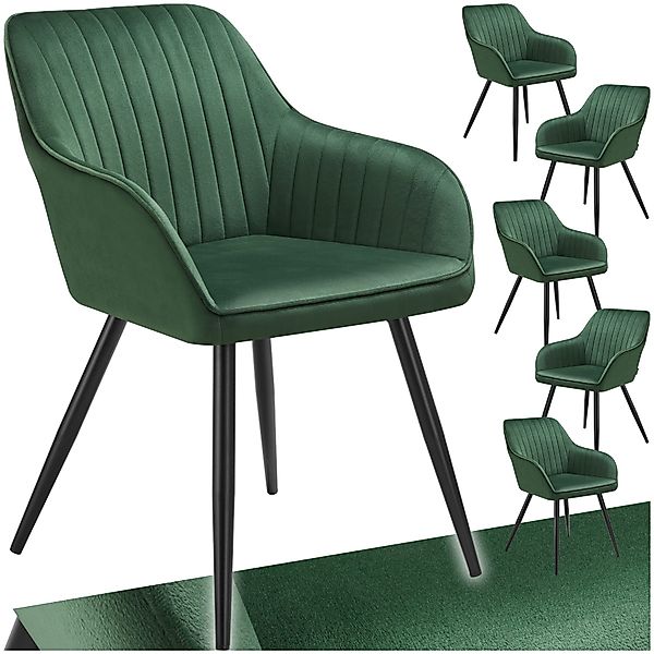 tectake Esszimmerstuhl Marilyn (6er Set, 6 günstig online kaufen
