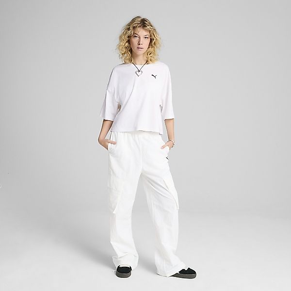PUMA T-Shirt "WARDROBE ESS Kurzes Oversized-T-Shirt Damen" günstig online kaufen