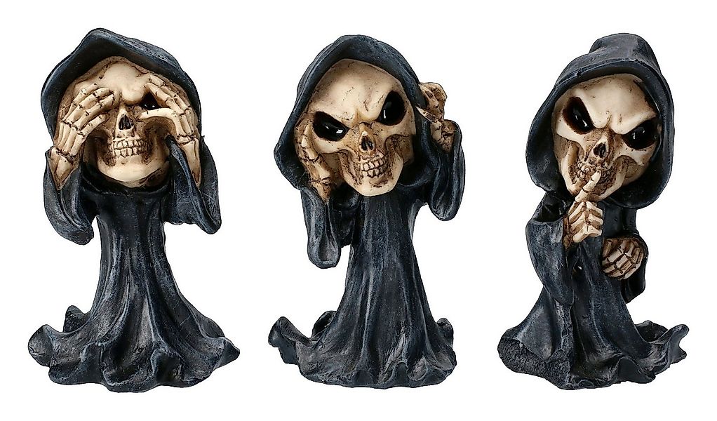 Figuren Shop GmbH Dekofigur Sensenmann Figuren - Reaper nichts Böses - Goth günstig online kaufen
