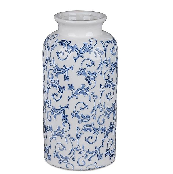 formano Dekovase Vintage, Weiß, Motiv: Ranken günstig online kaufen