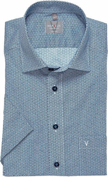 MARVELIS Kurzarmhemd Bügelfrei, comfort fit, Businesshemd, Minimal Print günstig online kaufen