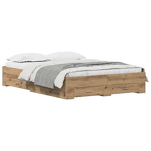 vidaXL Bett Bettgestell mit Schubladen Artisan günstig online kaufen