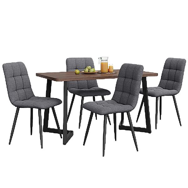 TavilaEcon Essgruppe Esstisch mit 4 Stühlen günstig online kaufen