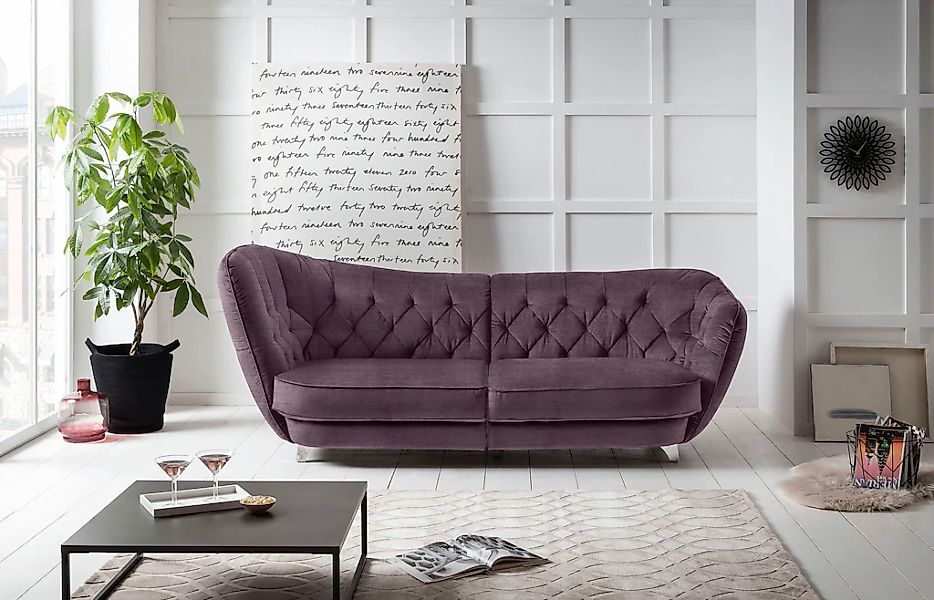 Leonique Big-Sofa "Retro" stylischer Hochlehner günstig online kaufen