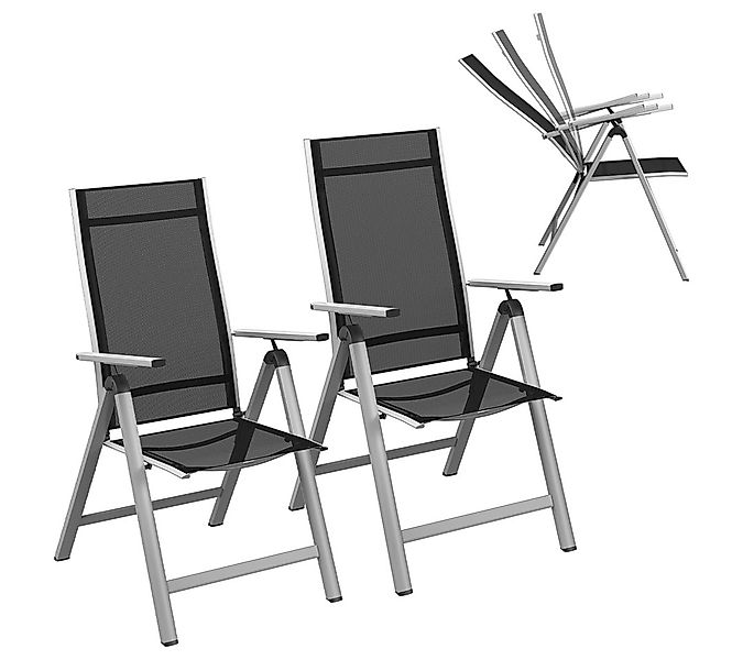 STEELSØN Gartenstuhl Alaris (2 St), 6-fach verstellbare Lehne, Aluminium St günstig online kaufen
