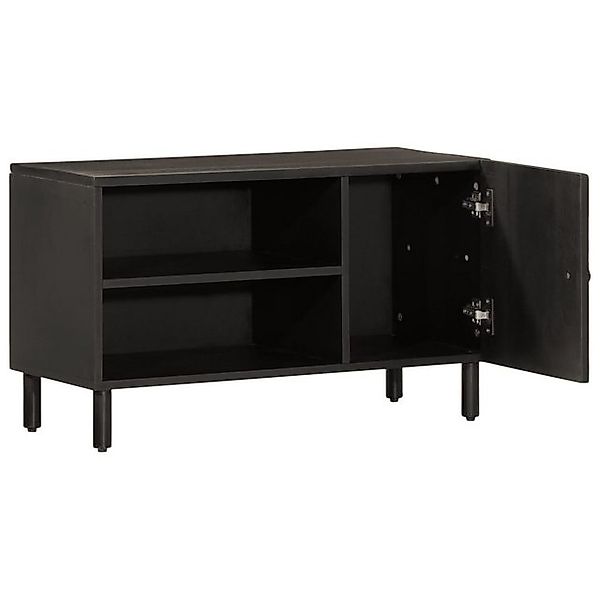 vidaXL TV-Schrank TV-Schrank Schwarz 80x31x46 cm Massivholz Mango günstig online kaufen