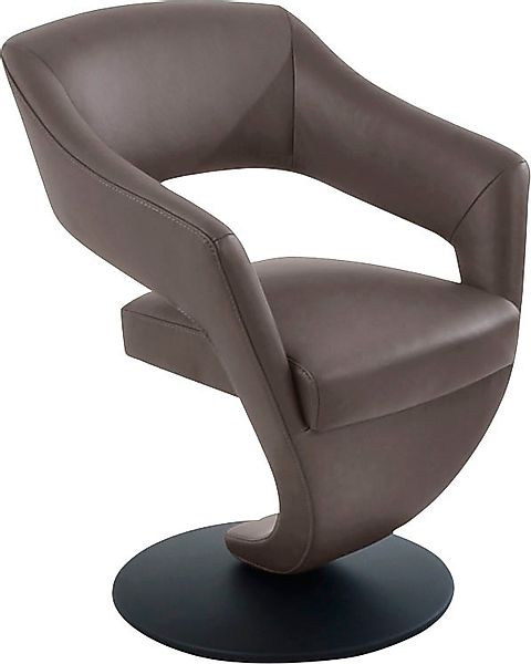 K+W Komfort & Wohnen Drehstuhl "Kansas" () Design Leder-Drehsessel mit hohe günstig online kaufen