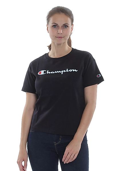 Champion Damen T-Shirt 112650 KK001 NBK Schwarz günstig online kaufen