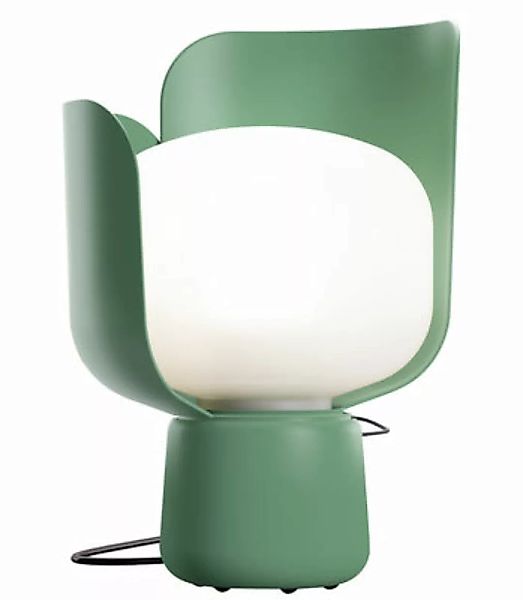 Tischleuchte Blom metall grün - H 24 cm - Fontana Arte - Grün günstig online kaufen