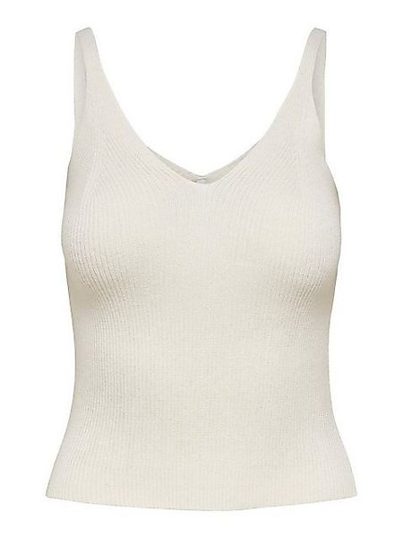 ONLY Shirttop Kurz Geripptes Crop Top V-Ausschnitt ONLLINA (1-tlg) 4107 in günstig online kaufen