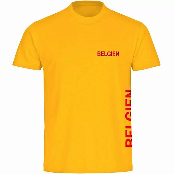 multifanshop T-Shirt Herren Belgien - Brust & Seite - Männer günstig online kaufen
