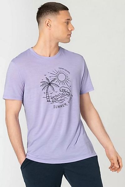 SUPER.NATURAL Print-Shirt Merino T-Shirt M SUMMER VIBES TEE formstabiler Me günstig online kaufen
