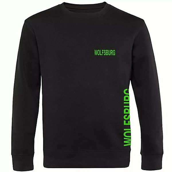 multifanshop Sweatshirt Wolfsburg - Brust & Seite - Pullover günstig online kaufen