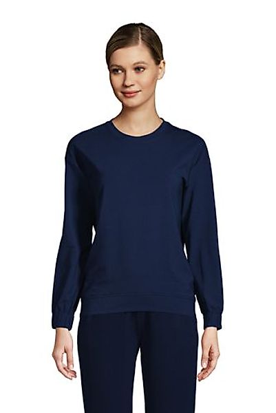 Pyjama-Sweatshirt aus Stretch-Jersey in Petite-Größe, Damen, Größe: L Petit günstig online kaufen