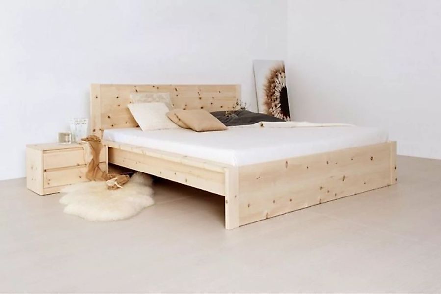 Natur24 Bett Doppelbett Amsterdam 180x200cm in Buche Natur lackiert mit Kop günstig online kaufen