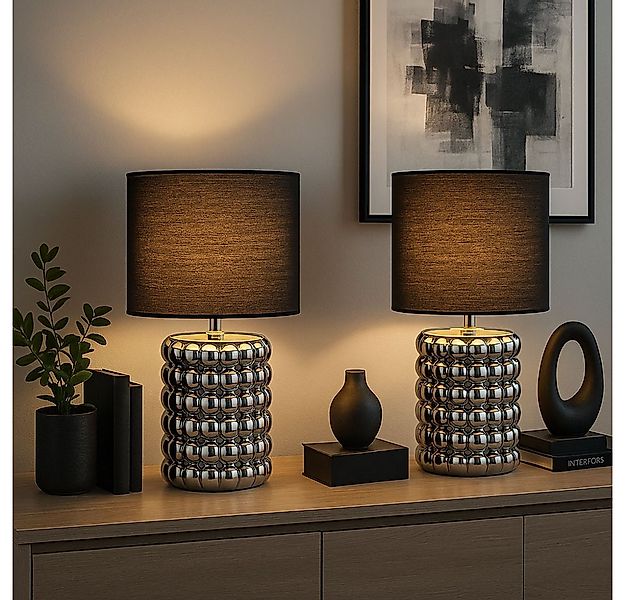 GLOBO LIGHTING Tischleuchte, Leuchtmittel nicht inklusive, 2x Tischlampe Sc günstig online kaufen