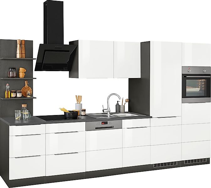 KOCHSTATION Küchenzeile »KS-Brindisi Breite 340 cm«, wahlweise mit E-Geräte günstig online kaufen