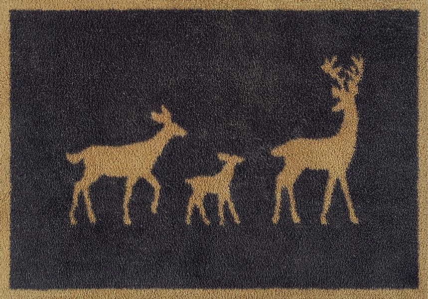 Turtle Mat Fußmatte Deer Family Gold, günstig online kaufen