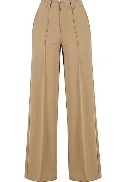 URBAN CLASSICS Stoffhose Urban Classics Damen Ladies Wide Pleated Pants (1- günstig online kaufen