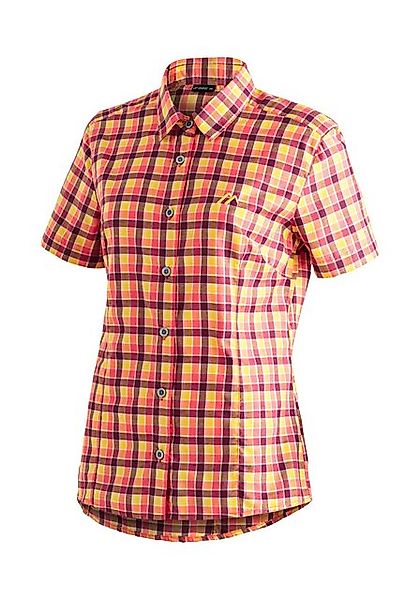 Maier Sports Funktionsbluse Philina Karierte Kurzarm-Bluse für Wandern, Rei günstig online kaufen