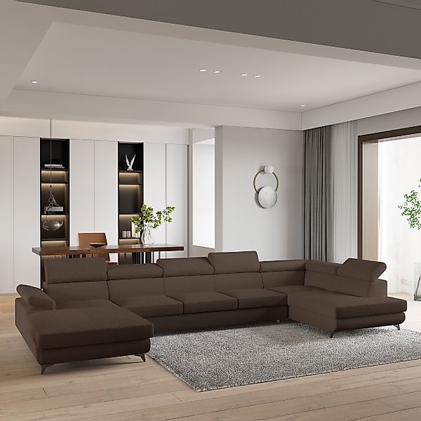 Masseno Ecksofa MONTIVA mit Schlaffunktion U-Form, günstig online kaufen