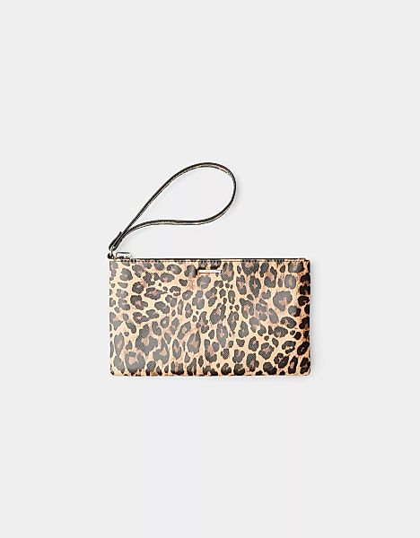 Bershka Brieftasche Mit Animalprint Damen Braun günstig online kaufen