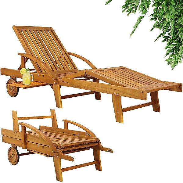 Gartenliege Tami Sun® 2er-Set Akazienholz günstig online kaufen