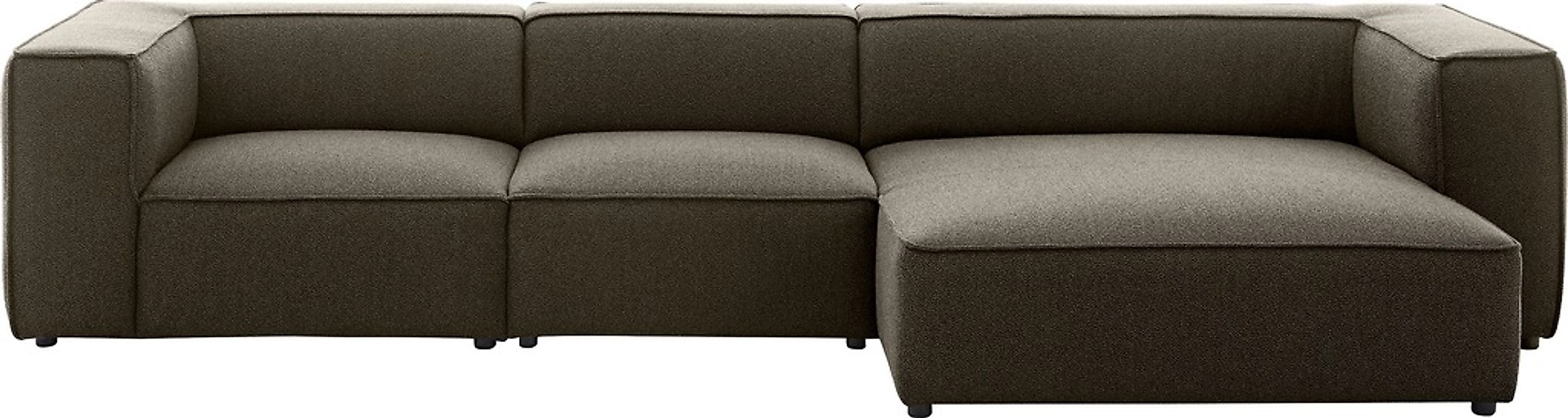 W.SCHILLIG Ecksofa »around-the-block«, mit eleganter Biese, mit Federkern, günstig online kaufen