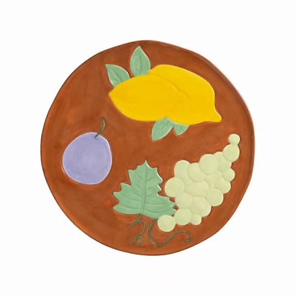 Teller Grape keramik bunt / Ø 26,5 cm - Keramik - & klevering - Bunt günstig online kaufen