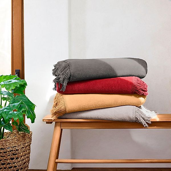 Wohndecke Uni Decke Luxus 2, IBENA, günstig online kaufen