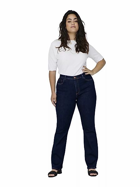 Carmakoma by Only Damen Jeans CARSALLY - Skinny Fit Flared Leg - Blau - Dar günstig online kaufen