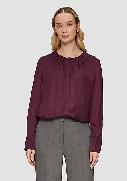 s.Oliver Langarmbluse Bluse Elegante Bluse mit verdeckter Knopfleiste günstig online kaufen