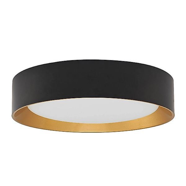 Lindby LED Deckenleuchte Kambia 9625170 Modern in Schwarz aus Aluminium 1-f günstig online kaufen
