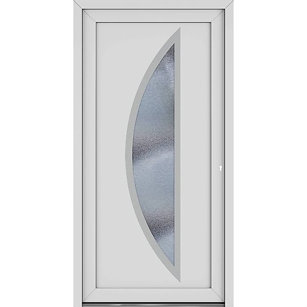 Roro Haustür OKE 1104 Kunststoff Weiß 100 cm x 210 cm DIN R günstig online kaufen