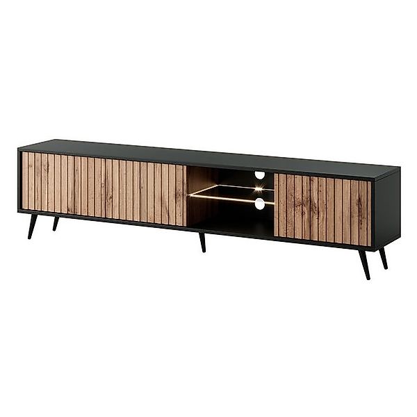 Selsey TV-Schrank BELLO mit schwarzen Füßen, günstig online kaufen