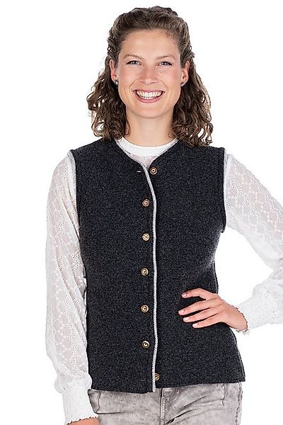 Berwin & Wolff Trachtenweste Strickweste Damen - Josefa - anthrazit günstig online kaufen