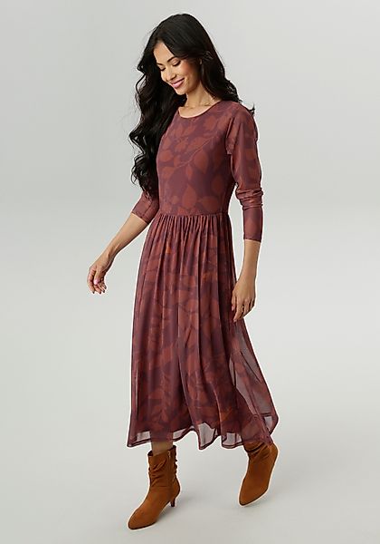 Aniston SELECTED Midikleid mit floralem Blättermuster günstig online kaufen