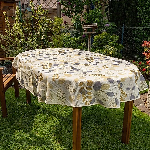 laro Tischdecke Gartentischdecke Wetterfest Rutschfest Oval günstig online kaufen