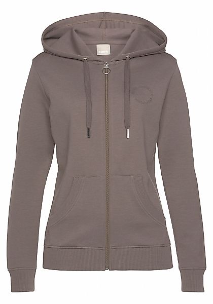 Bench. Loungewear Kapuzensweatjacke mit Logo und Kängurutasche, Loungewear günstig online kaufen
