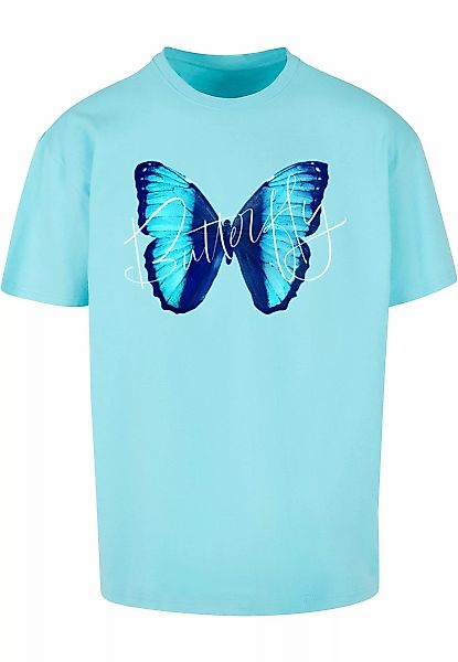 Merchcode T-Shirt "Merchcode Herren Butterfly Blue Heavy Oversized Tee" günstig online kaufen