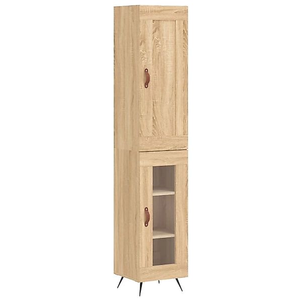 vidaXL Highboard Sonoma-Eiche 34,5x34x180 cm Holzwerkstoff 3200364 günstig online kaufen