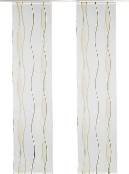 my home Schiebegardine Dimona (2 St), Klettschiene, transparent, Voile, 2-e günstig online kaufen